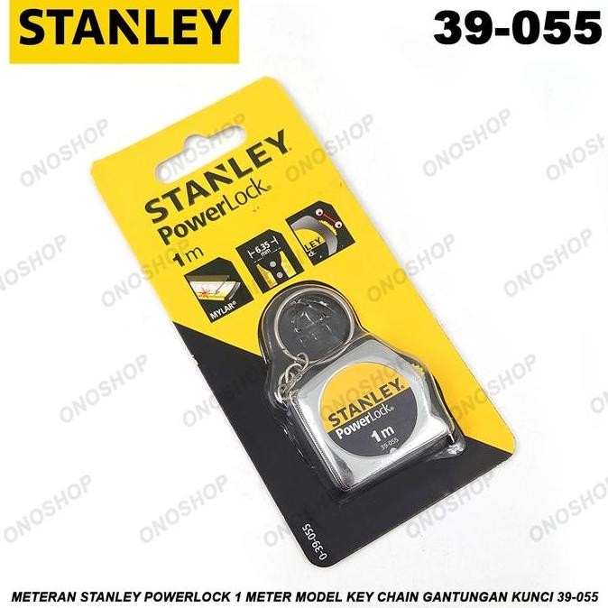 Meteran Stanley Powerlock 1 Meter Model Key Chain Gantungan Kunci 39-055