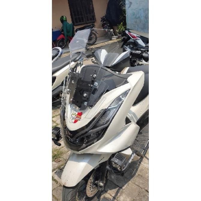 PCX 160 & 150 set windshield custom & Breket Motocycle Original