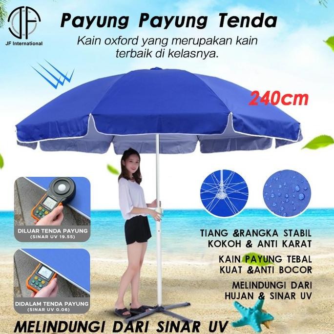 Payung Payung Tenda / UV Anti Angin Tenda  Taman Pantai Cafe Payung
