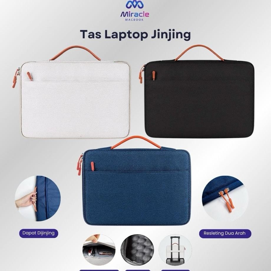 Tas Laptop Jinjing Wateroof 14.1 15.6 Inch Semua Merk Laptop Dell Toshiba