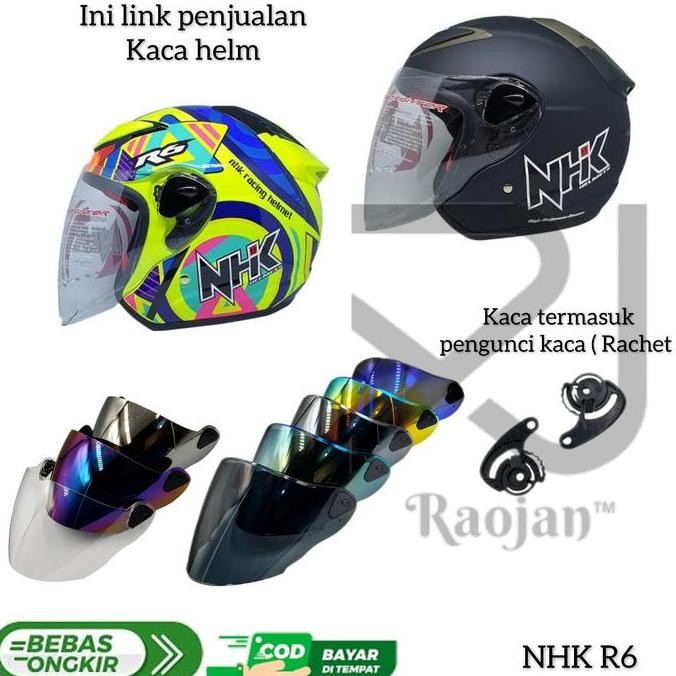 Kaca helm NHK R6 Visor helm NHK R6 Rachet