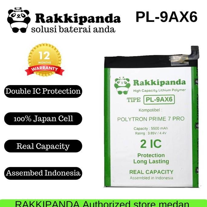 NEW BATERAI RAKKIPANDA PL-9AX6 FOR POLYTRON PRIME 7 PRO