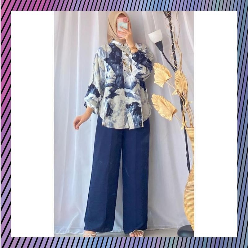 Termurah Kanya Bungga luxury - One Set Wanita Kekinian - Setelan Wanita Kekinian - One Set - Baju Wa