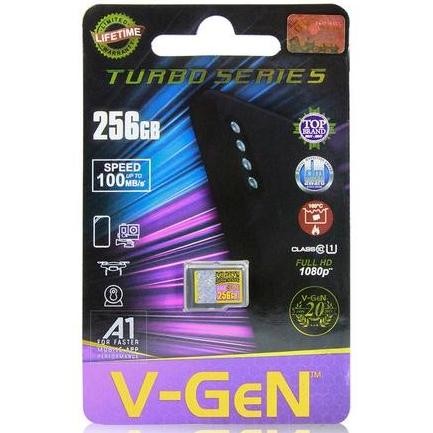DE65 - Memori Micro SD V-Gen Memory Card 256gb Class 10 Turbo Vgen Original
