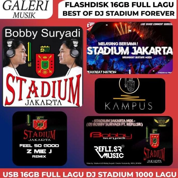 DS65 >> USB Flashdisk Full DJ Stadium Dj Bobby Eyang Kampus Club Jakarta Bisa Di Play Di Speaker - M