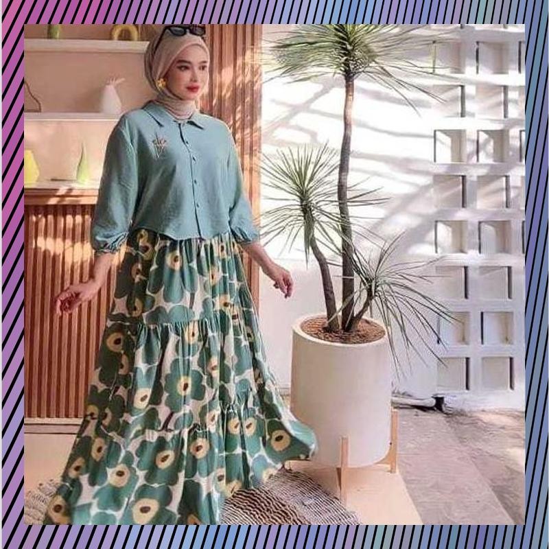 Diskon Zara One Set Rok | Baju Rok Setelan Wanita Kekinian | Baju Setelan Rok | One set Rok | Rok Ko