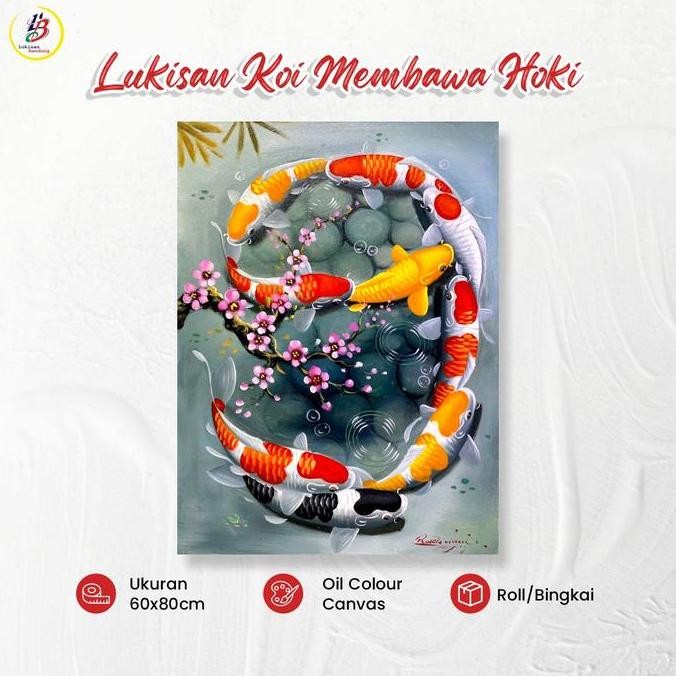 Lukisan ikan Koi Fengshui