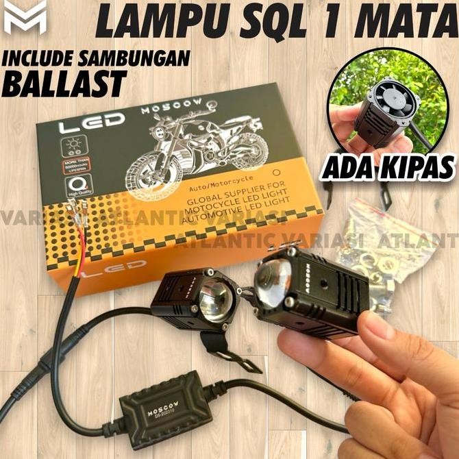 HEADLAMP LAMPU TEMBAK LASER SQL 1 MATA HEADLAMP LASER GUN LAMPU MOTOR HIGH / LOW 2 WARNA ORIGINAL MO
