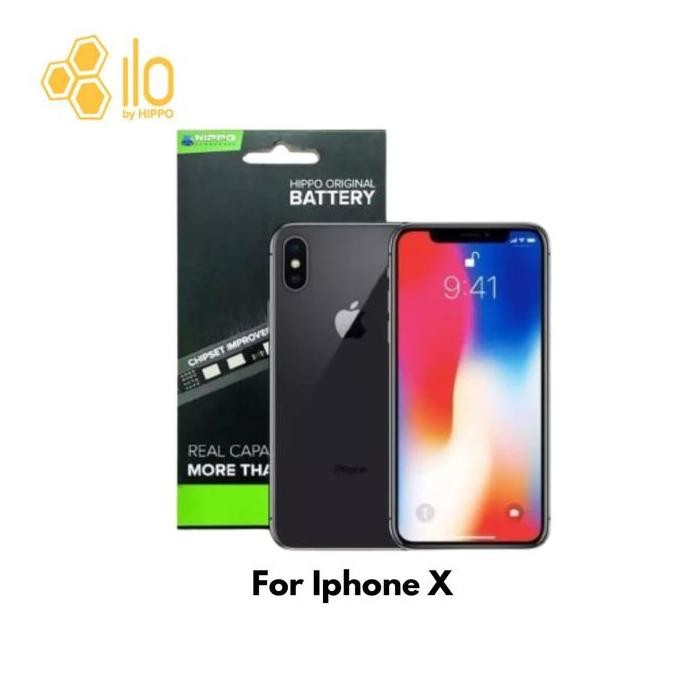 Hippo Baterai Iphone X Original 2716 Mah Original Cell Battery