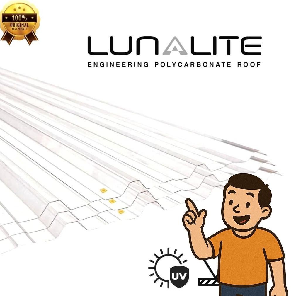 Atap Spandek Polycarbonate Transparan Bening