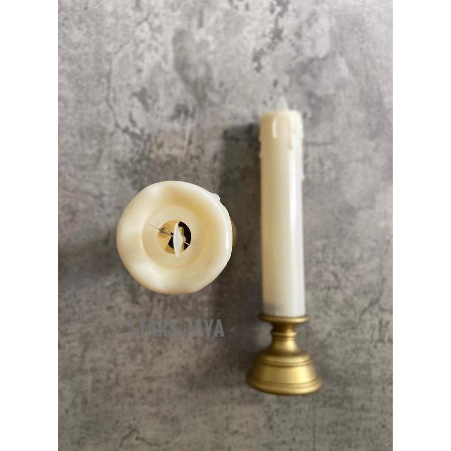 Lilin Lampu LED Panjang, Lilin LED Tinggi, Hiasan Dekorasi