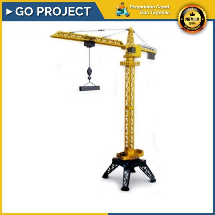 Go-Project Huina 1585 Rc Tower Crane 12Ch 2.4Ghz Remote Control Hobby Toys Collection Original High 