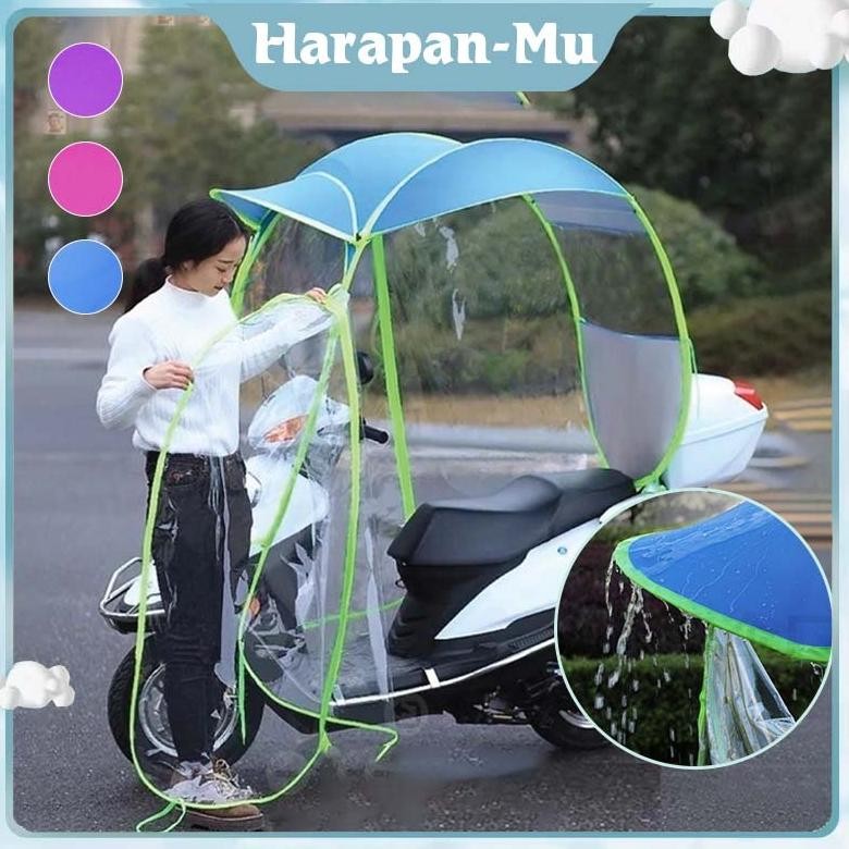 UGNDA Kanopi Motor Anti Hujan / Tenda Motor Anti Hujan Panas / Payung Motor Anti Hujan Dan Panas
