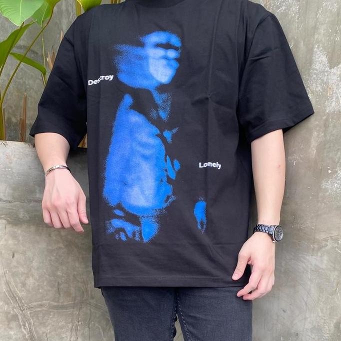 Culture Eternelle Destroy Lonely Oversized Tee Baju Oversize Pria Wanita Unisex Kaos Oversize Premiu