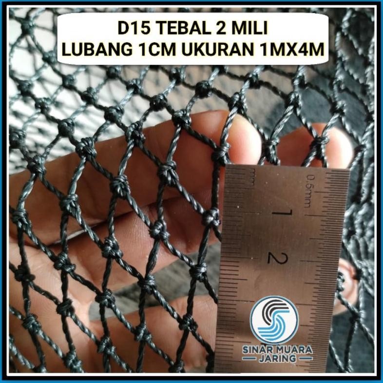SENHA Jaring PE Tebal lubang 1cm 1mx4m/Jaring Ayam Tebal/Jaring Pagar Ayam Tebal/Jaring tutup kolam 
