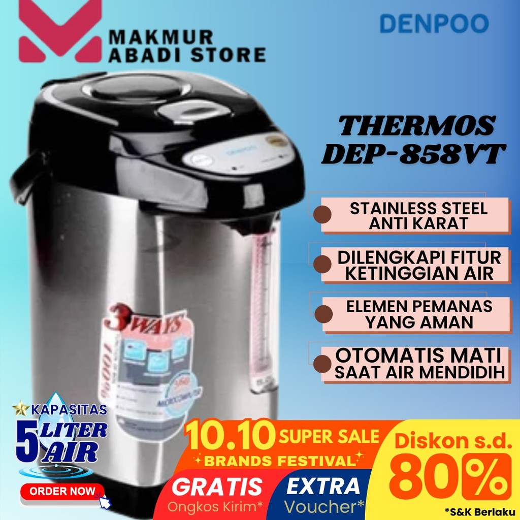 Termos Listrik Denpoo DEP 858VT