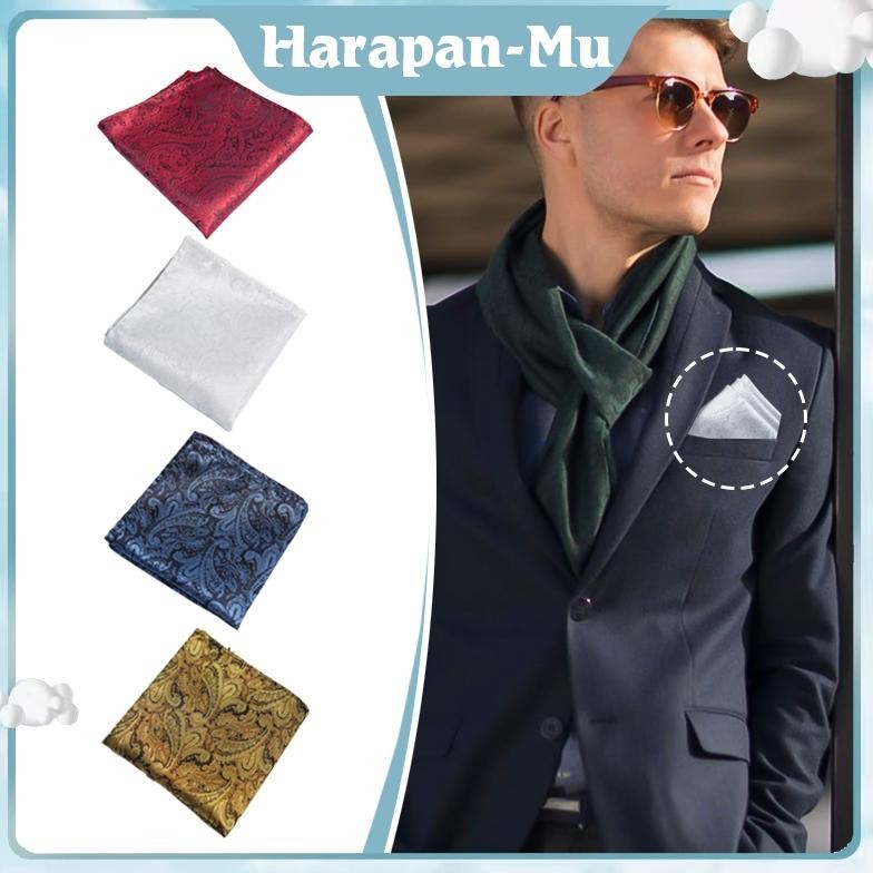 UGNDA Saku Pocket Square Sapu Tangan Jas Pria Motif Premium Sapu Tangan Jas Segi Akesoris Jas