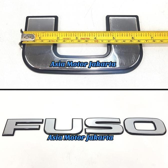 Mark - Emblem Fuso Chrome Besar - Truck Mitsubishi Fuso Supergreat Diskon