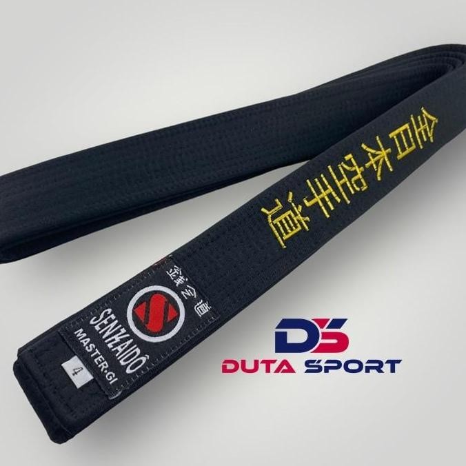Sabuk Karate Hitam Black Belt SENKAIDO Master Gi Original