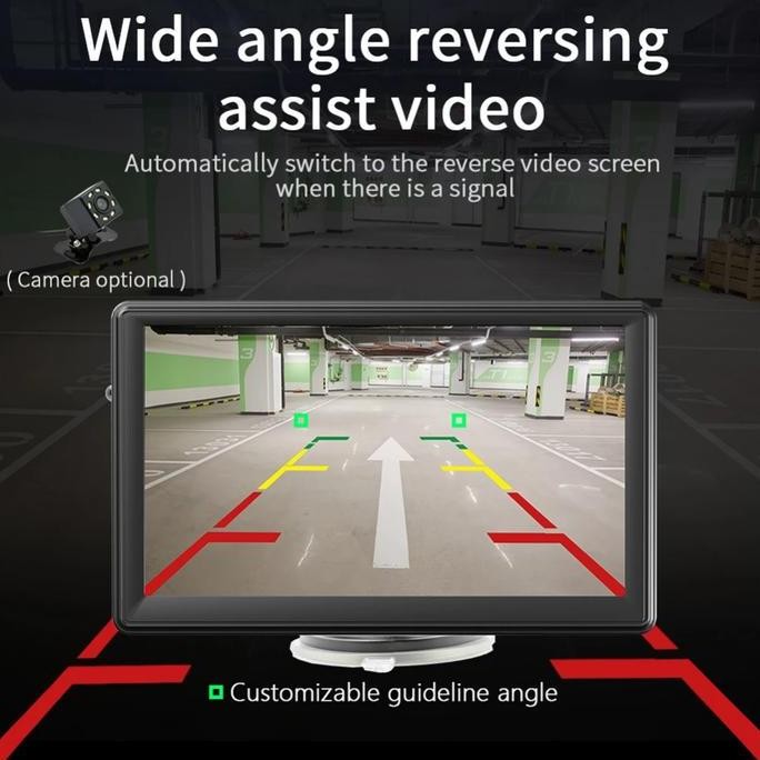 Layar Monitor Mobil 7 Inch Touchscreen Multimedia Android Auto Carplay