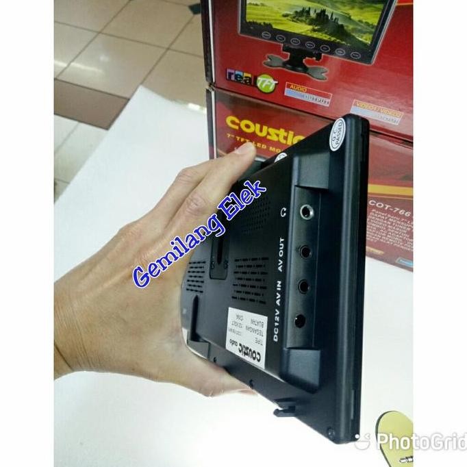 Tv Monitor Led Coustic Cot-766 Mp5 Usb 7 Inch