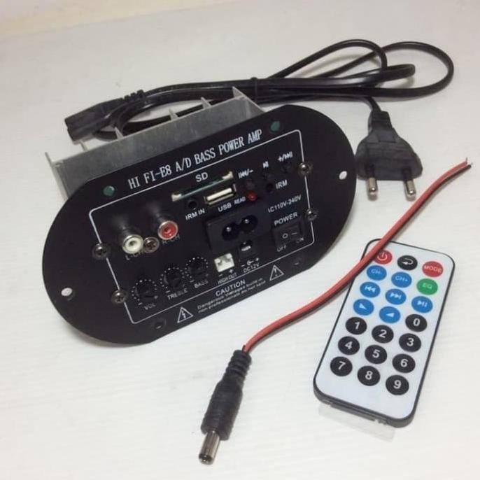 Kit Basstube Aktif With Usb/Sd Card Input Power Ac 12V Atau Dc 220V