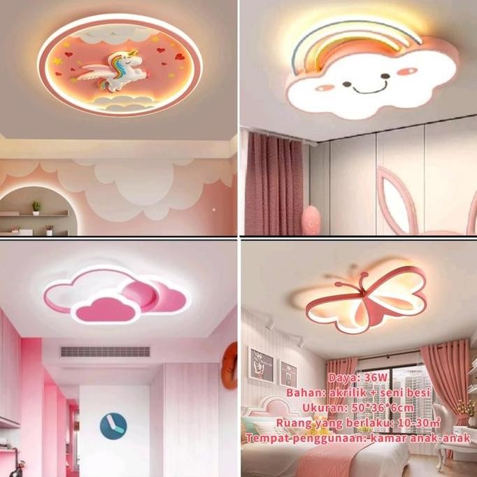 Lampu gantung plafon minimalis Hias kamar tidur anak perempuan/laki