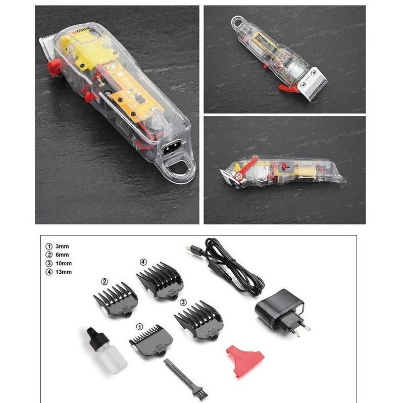 Wmark Ng-108 Hair Clipper Profesional / Wmark Transparant /Wmark 108