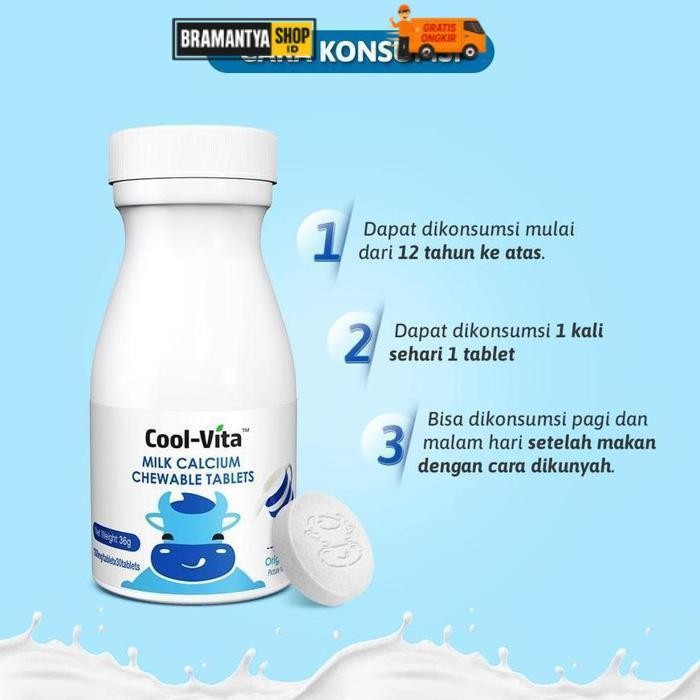 Berkualitas Coolvita Calcium Paket Isi 3 Botol | Cool Cool Vita Peninggi Badan Anak | Coolvita Penin