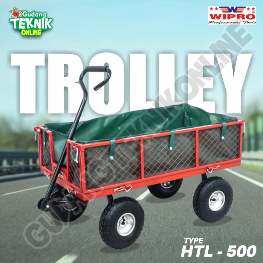 PROMO WIPRO HTL500 Troli Pengangkut Barang WIPRO HTL-500 / Gerobak Troli Trolley Barang 300kg Grobak