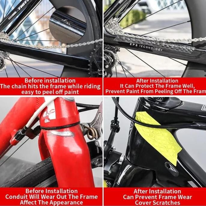 Pelindung Rantai Sepeda Pelindung Frame Rangka Sepeda Lipat Mtb Road