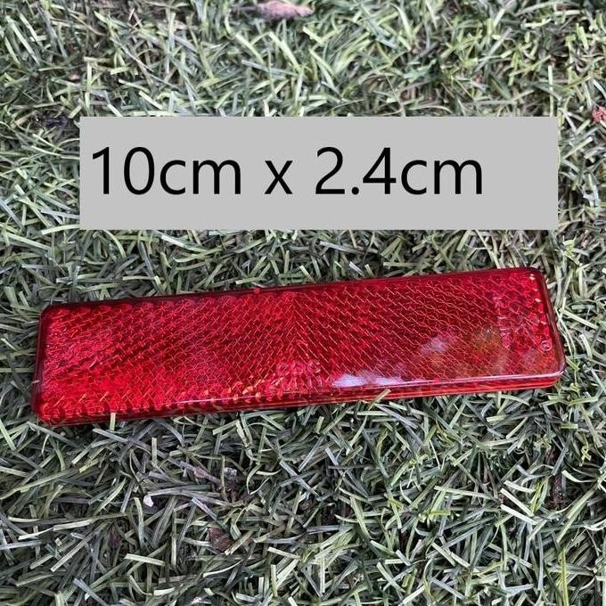 Premium 1Pcs Mata Kucing Kotak Motor Reflectors Mobil Motor Merah