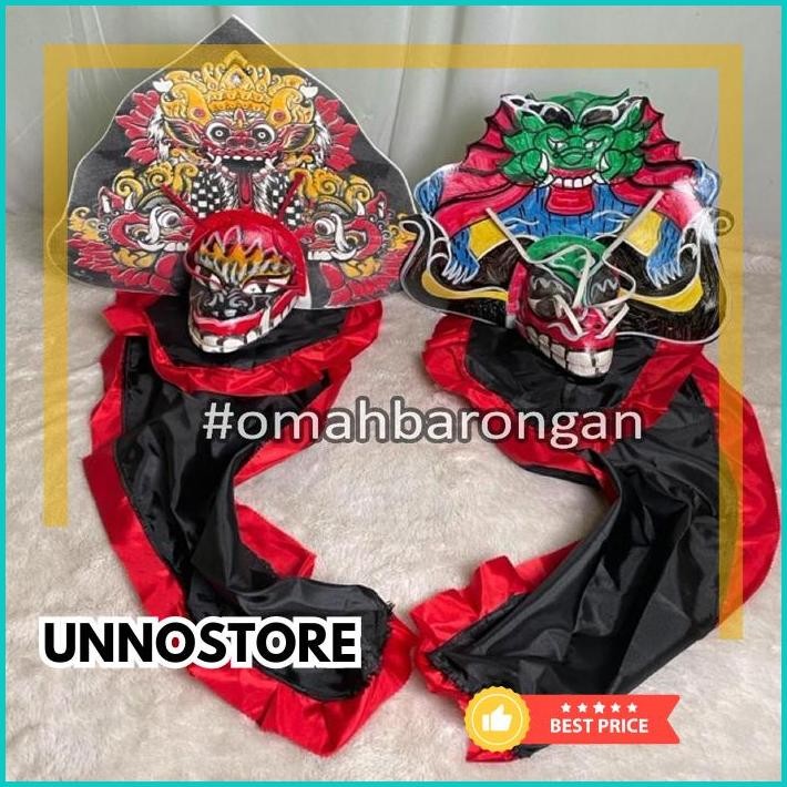 TERMURAH Mainan Anak Stelan Kaos Celana Reog Ponorogo dan Barongan Devil Caplokan Spon Free Embong K