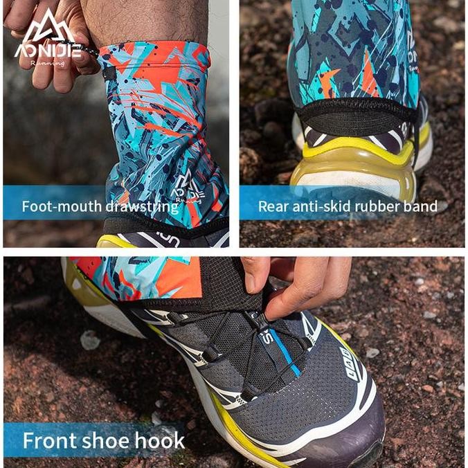 Aonijie Gaiter E4417 - Pelindung Kaki Sepatu - Trail Running - Green