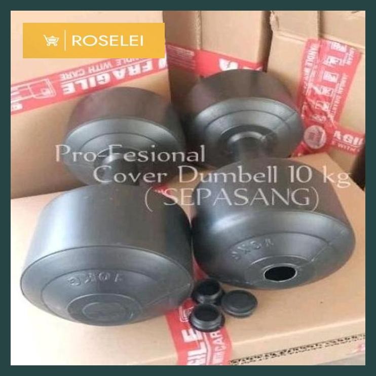 ROSELEI- barbel kosongan 10 kg 2 pcs / barbel 10 kg sepasang tanpa isi