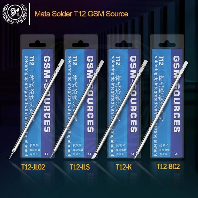 ENOTECA - Mata Solder Gsm Source T12 Lurus / Mata Solder T12 Bengkok / Mata Solder T12 Pisau