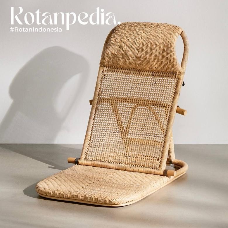 LEGOLANT- Kursi Lipat Lesehan Rotan | Kursi Lantai Lipat | Kursi Tatami Rotan - Rotanpedia