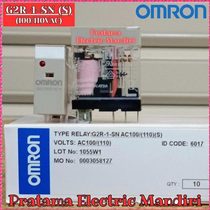 OMRON RELAY 5 KAKI 5 PIN G2R-1-SN (S) G2R1SN G2R 1SN 12V 12VDC 24V 24VDC 100-110V 100-110VAC 230V 23