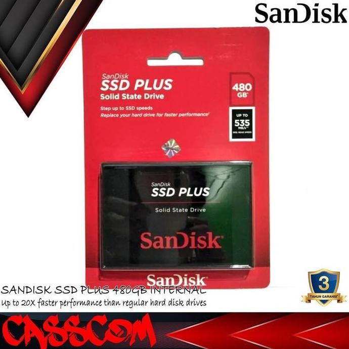 Ssd Sandisk Plus 480Gb Sdssda-480G-G26
