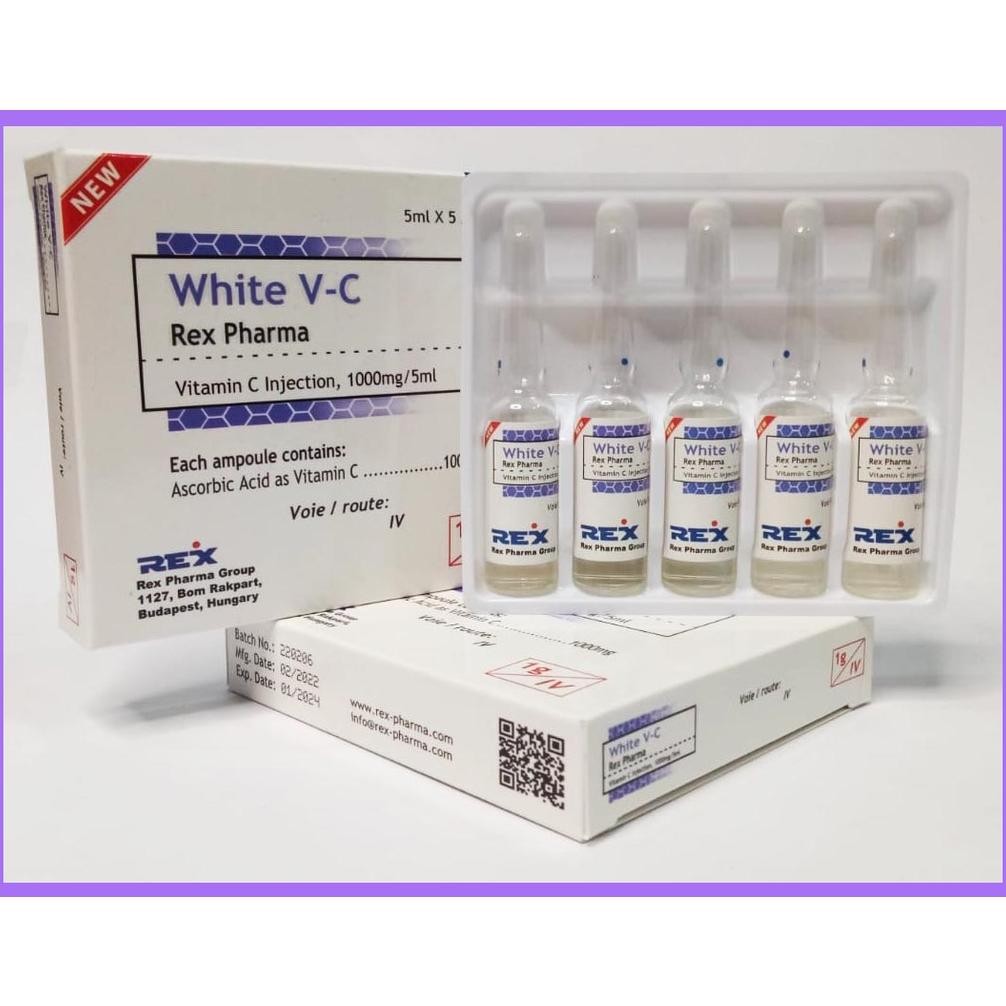 White V-C 1000mg Vitamin C Injeksi / Vitamin C Injection