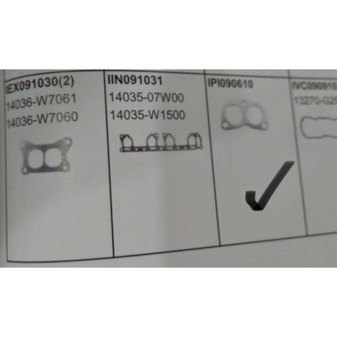 DF365>> Packing Gasket Knalpot Nissan Terano