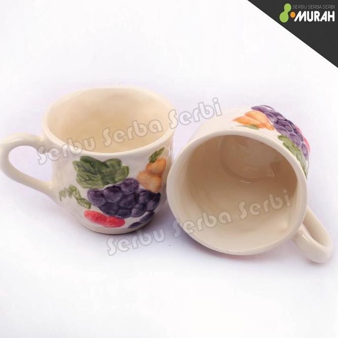Serbu Murah - Set 2 Pcs - Mug Cantik  Mug Couple Mug Dynasti Anggur - Jagung - Mug Couple Mug Set  -