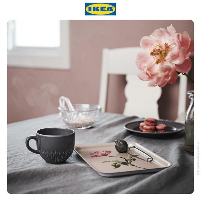 Ikea Strimmig Gelas Mug Putih 36Cl Bahan Tembikar Kitchenware