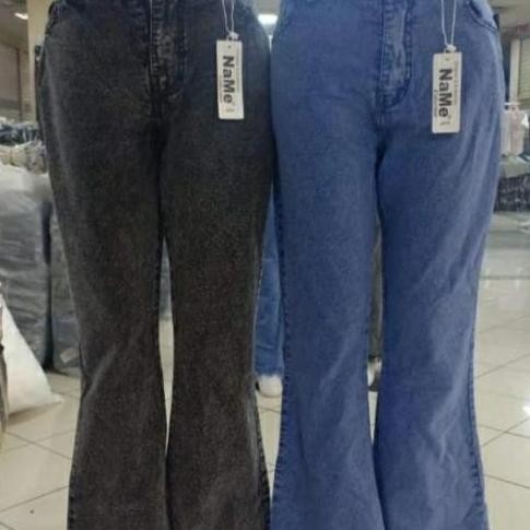 Luna Kulot Jubrai Rawis Jeans Denimterbaru Trend Kulot Jeans Wanita