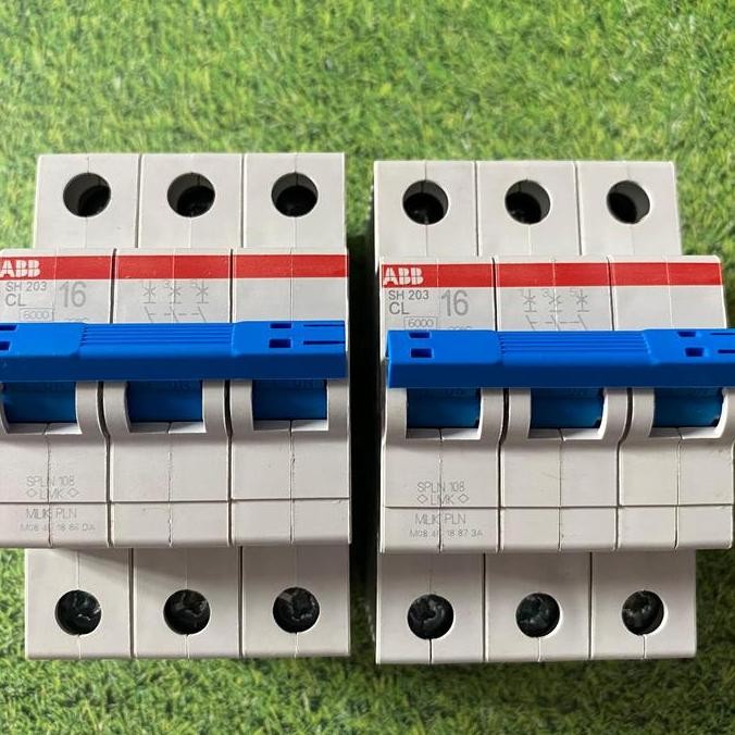 MCB PLN 3P 16A ABB ORIGINAL