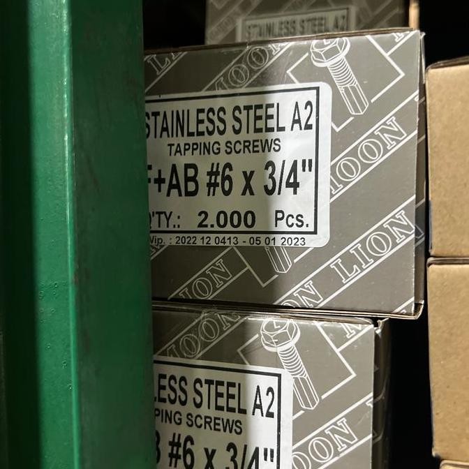 New New Skrup Tapping FH (Flat Head) Stainless Steel 6 X 3/4