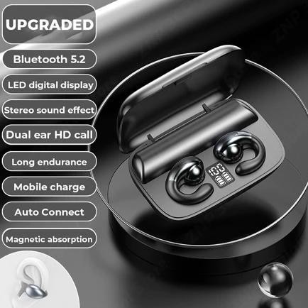 DF241>> S19/M19 TWS 5.0 Headset Bluetooth Earbud Nirkabel Earphone Stereo Olahraga Mini Konduksi Tul
