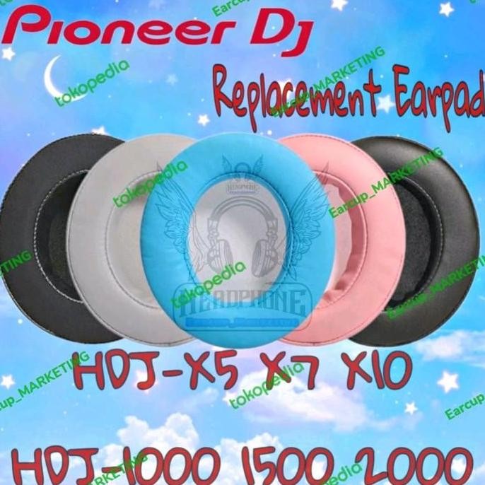 DV104 >> Earpad Earcup Ear Cushion Pioneer HDJ-X5 HDJ-X7 HDJ-X10 HDJ 2000 Foam