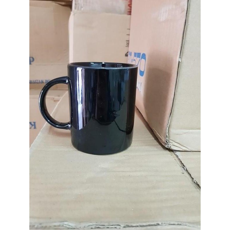 Mug Keramik Hitam/ Gelas Keramik/ Mug/ Mug Keramik (Isi 1 Pcs)