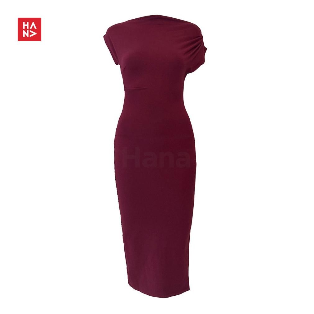 Trend - Hana Fashion - Lyodra Dress/Dress Bodycon Slit Wanita - CD277 ..